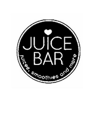 JUICE BAR JUICES, SMOOTHIES AND MORE logo