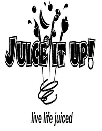 JUICE IT UP! LIVE LIFE JUICED logo