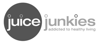 JUICE JUNKIES ADDICTED TO HEALTHY LIVING logo