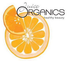 JUICE ORGANICS HEALTHY BEAUTY logo