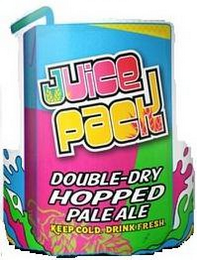 JUICE PACK DOUBLE-DRY HOPPED PALE ALE KEEP COLD DRINK FRESH logo