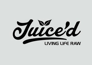 JUICED LIVING LIFE RAW logo