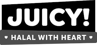 JUICY! HALAL WITH HEART logo