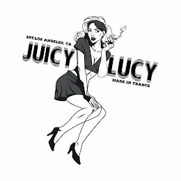 JUICY LUCY EST. LOS ANGELES, CA MADE IN FRANCE logo