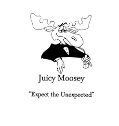 JUICY MOOSEY "EXPECT THE UNEXPECTED" logo