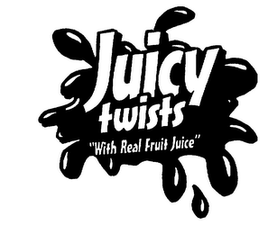 JUICY TWISTS "WITH REAL FRUIT JUICE" logo