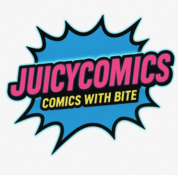JUICYCOMICS COMICS WITH BITE logo