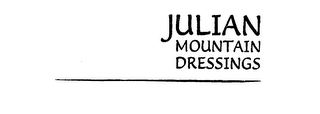JULIAN MOUNTAIN DRESSINGS logo