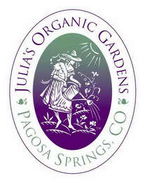 JULIA'S ORGANIC GARDENS PAGOSA SPRINGS, CO logo