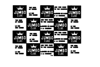 JUMBO CUBE THE KING OF CUBES ADD THIS CUBE TO THE COOKING LE ROI DES CUBES AJOUTER CE CUBE A LA CUSSION logo