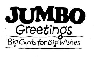 JUMBO GREETINGS BIG CARDS FOR BIG WISHES logo