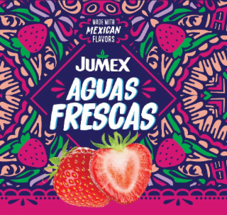 JUMEX AGUAS FRESCAS MADE WITH MEXICAN FLAVORS logo