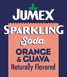 JUMEX SPARKLING SODA ORANGE & GUAVA NATURALLY FLAVORED logo