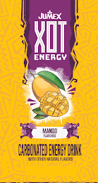 JUMEX XOT ENERGY MANGO FLAVORED CARBONATED ENERGY DRINK WITH OTHER NATURAL FLAVORS logo