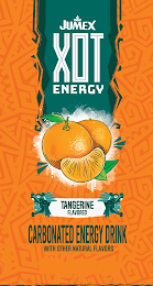 JUMEX XOT ENERGY TANGERINE FLAVORED CARBONATED ENERGY DRINK WITH OTHER NATURAL FLAVORS logo