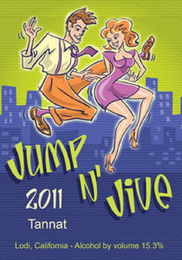 JUMP N' JIVE 2011 TANNAT LODI, CALIFORNIA · ALCOHOL BY VOLUME 15.3% logo