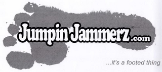 JUMPINJAMMERZ.COM IT'S A FOOTED THING logo