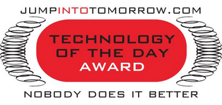JUMPINTOTOMORROW.COM TECHNOLOGY OF THE DAY AWARD NOBODY DOES IT BETTER logo