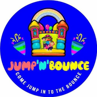 JUMP'N'BOUNCE COME JUMP IN TO THE BOUNCE logo