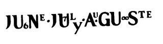 JUNE JULY AUGUSTE logo