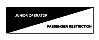 JUNIOR OPERATOR PASSENGER RESTRICTION logo