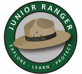JUNIOR RANGER EXPLORE · LEARN · PROTECT logo