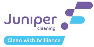 JUNIPER CLEANING CLEAN WITH BRILLIANCE logo