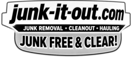 JUNK-IT-OUT.COM JUNK REMOVAL · CLEANOUT · HAULING JUNK FREE & CLEAR! logo