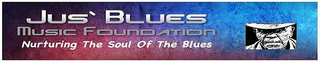 JUS` BLUES MUSIC FOUNDATION NUTURING THE SOUL OF THE BLUES logo