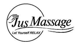 JUS MASSAGE LET YOURSELF RELAX logo