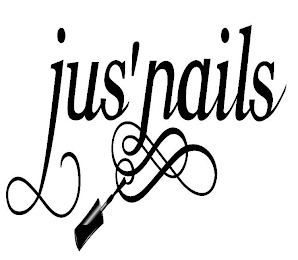 JUS' NAILS logo