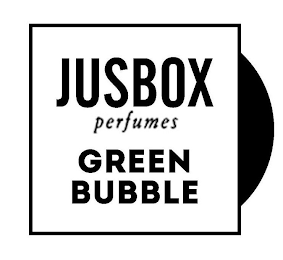 JUSBOX PERFUMES GREEN BUBBLE logo