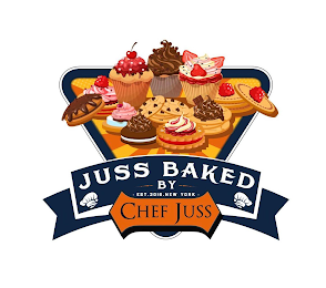 JUSS BAKED BY CHEF JUSS EST. 2016. NEW YORK logo