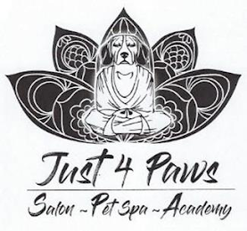 JUST 4 PAWS SALON PET SPA ACADEMY logo