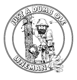 JUST A DUMB OLE LINEMAN logo