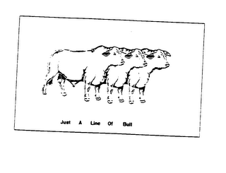 JUST A LINE OF BULL logo