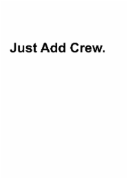 JUST ADD CREW. logo