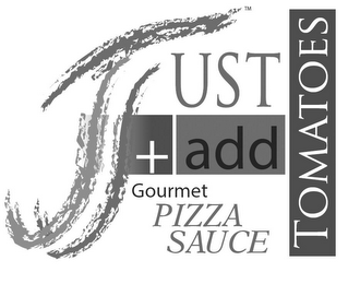JUST ADD + TOMATOES GOURMET PIZZA SAUCE logo