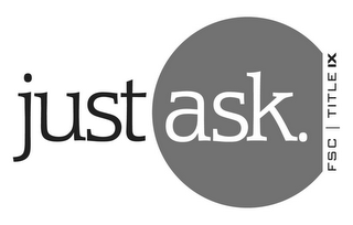 JUST ASK FSC TITLE IX logo