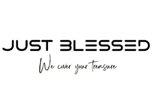 JUST BLESSED WE COVER YOUR TREASURE logo