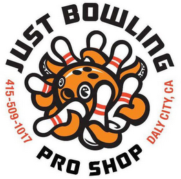 JUST BOWLING PRO SHOP 415-509-1017 DALYCITY, CA logo