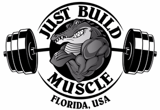 JUST BUILD MUSCLE; FLORIDA, USA logo