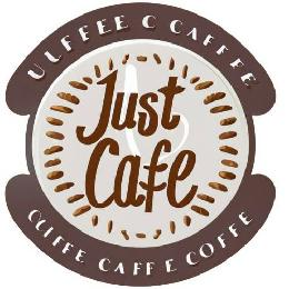JUST CAFE ULFFEE C CAFFFE COFFE CAFE E COFFE logo