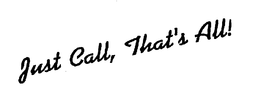 JUST CALL, THAT'S ALL! logo