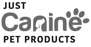 JUST CANINE PET PRODUCTS logo