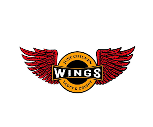 JUST CHICKEN WINGS TASTY & CRISPY logo