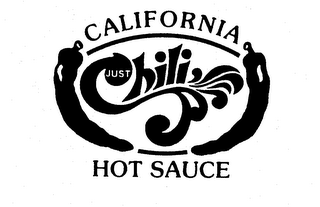 JUST CHILI CALIFORNIA HOT SAUCE logo