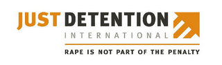 JUST DETENTION INTERNATIONAL RAPE IS NOT PART OF THE PENALTY logo