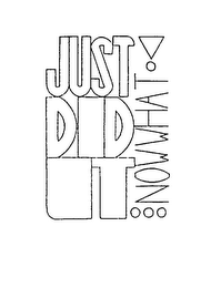 JUST DID IT... NOW WHAT ! logo