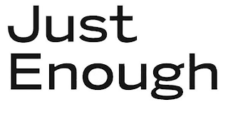 JUST ENOUGH logo